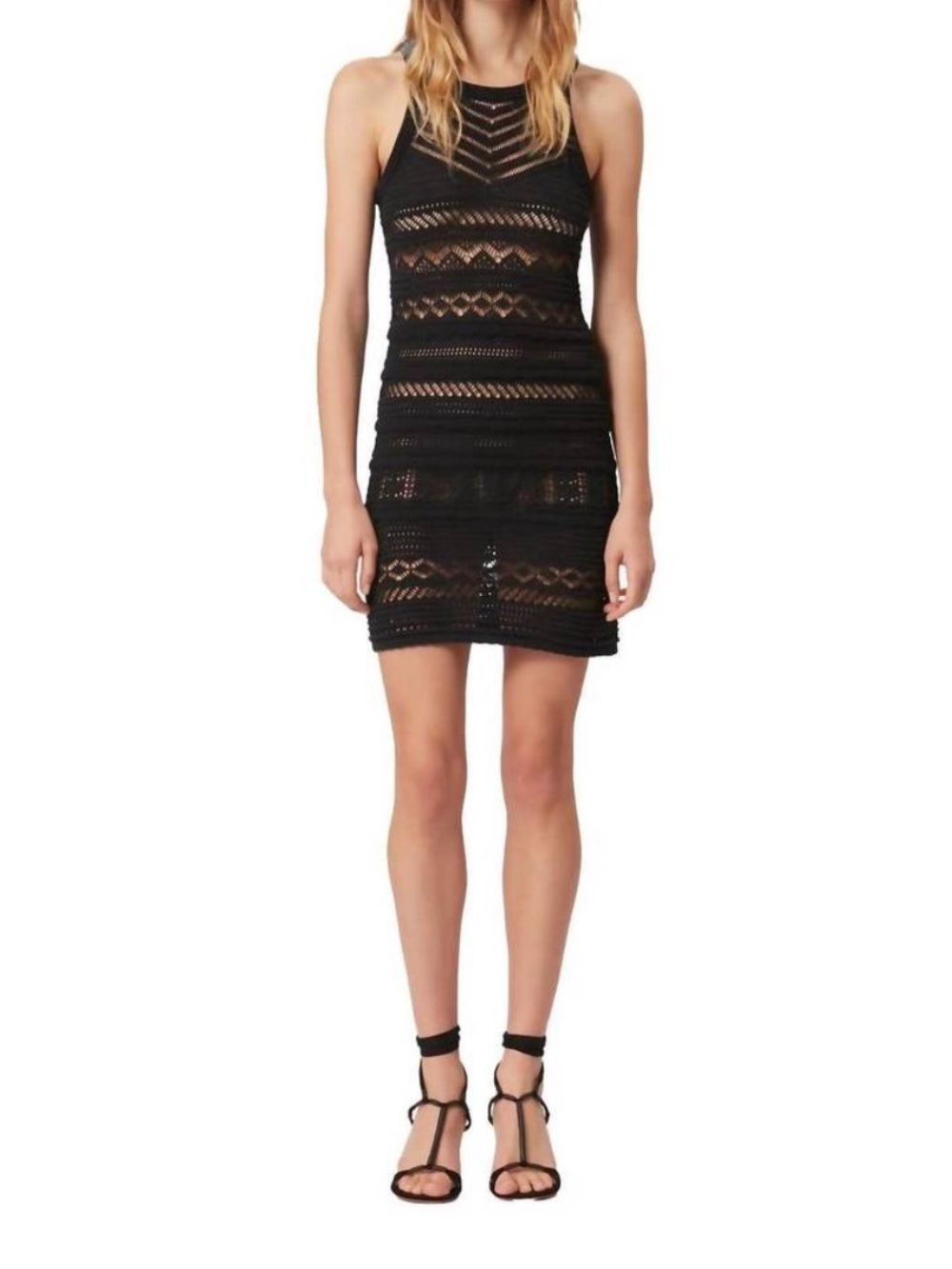 NEW Isabel Marant Ava Crochet Dress in Black